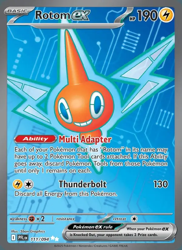 Rotom ex #111 Phantasmal Flames PSA 10