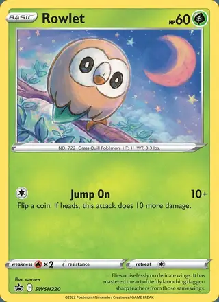 Rowlet #SWSH220 SWSH Black Star Promos PSA 10