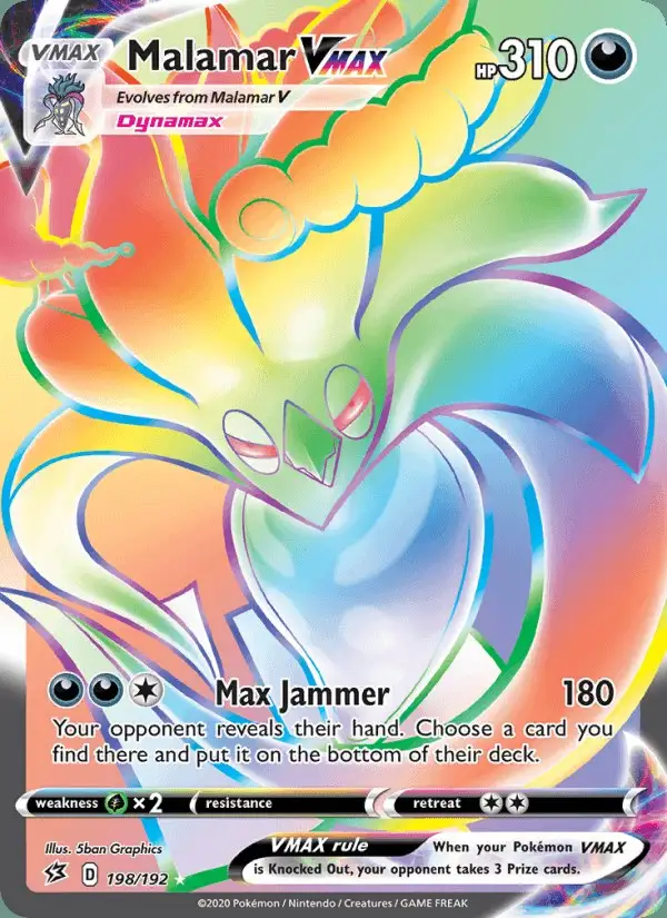 Malamar VMAX #198 Rebel Clash PSA 10