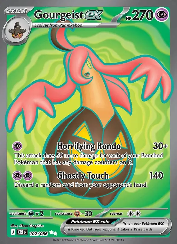 Gourgeist ex #102 Chaos Rising PSA 10