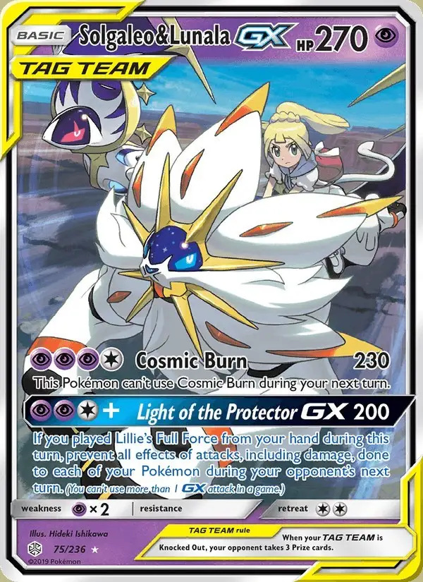 Solgaleo & Lunala GX #75 Cosmic Eclipse PSA 10
