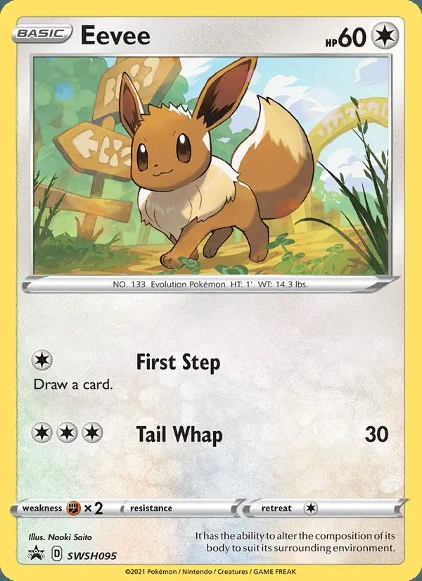 Eevee #SWSH095 SWSH Black Star Promos PSA 10