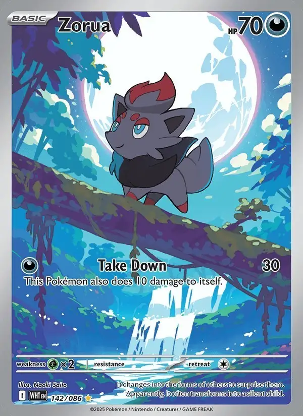 Zorua #142 White Flare PSA 10