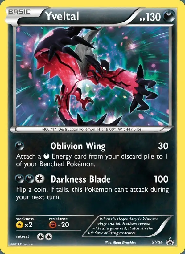 Yveltal #XY06 XY Black Star Promos PSA 10