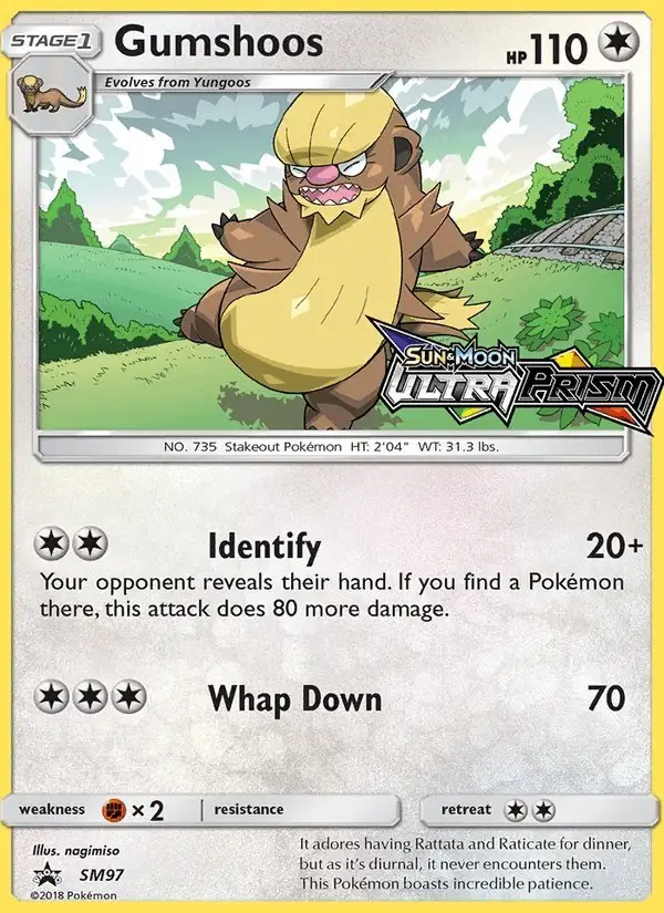 Gumshoos #SM97 SM Black Star Promos PSA 10