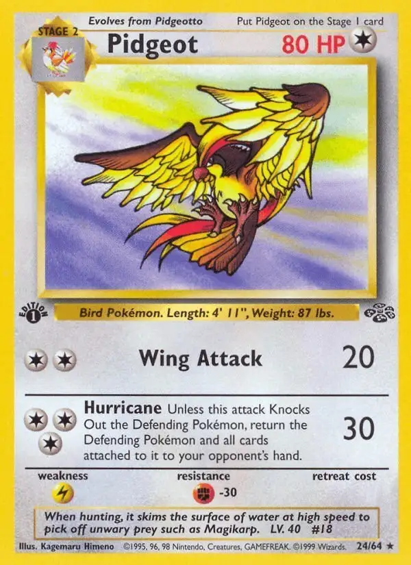 Pidgeot #24 Jungle PSA 10