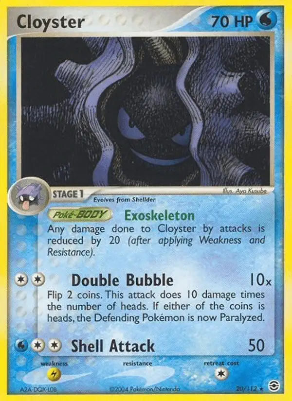 Cloyster #20 FireRed & LeafGreen PSA 10
