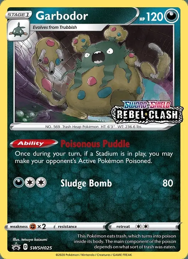Garbodor #SWSH025 SWSH Black Star Promos PSA 10