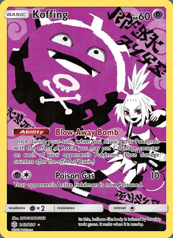 Koffing #243 Cosmic Eclipse PSA 10