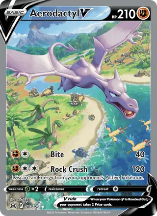 Aerodactyl V (Full Art) #180 Lost Origin PSA 10