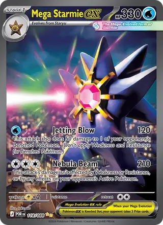 Mega Starmie ex #118 Perfect Order PSA 10