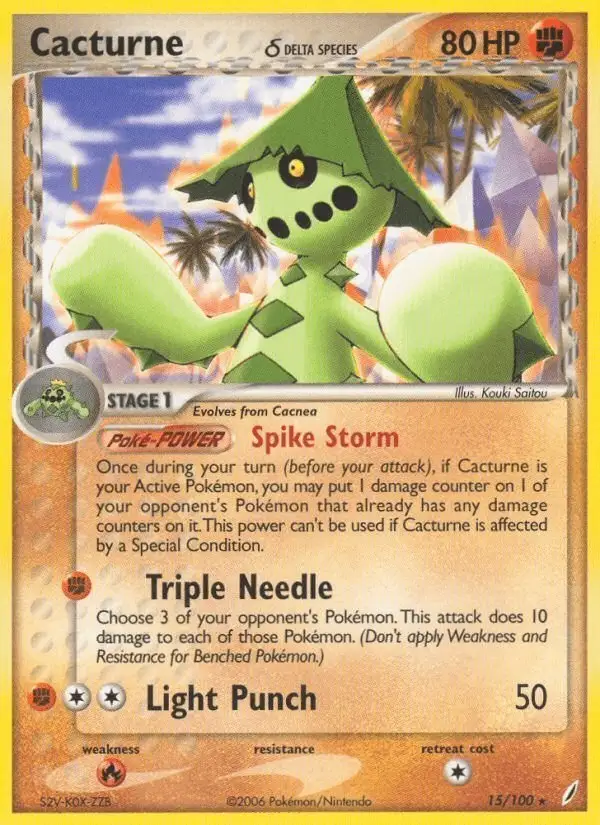 Cacturne δ #15 Crystal Guardians PSA 10