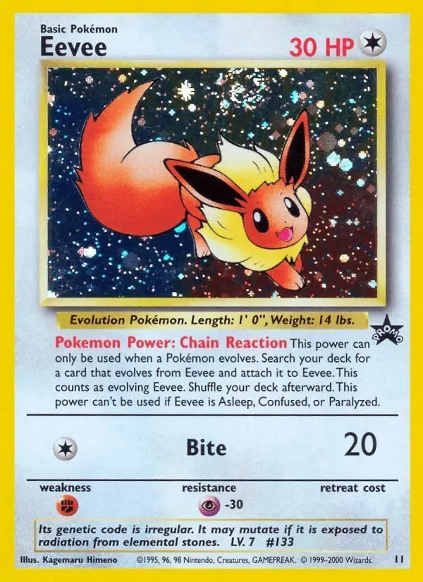 Eevee #11 Wizards Black Star Promos PSA 10