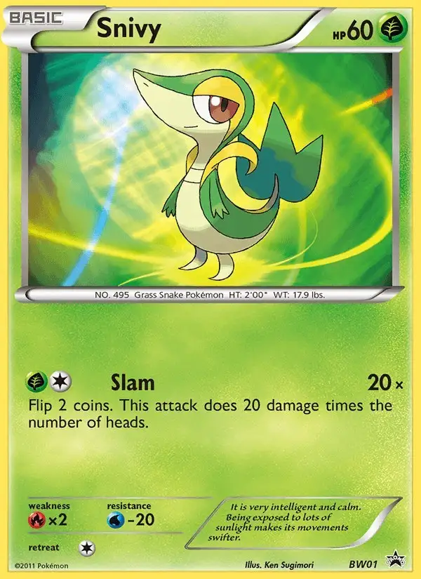 Snivy #BW01 BW Black Star Promos PSA 10