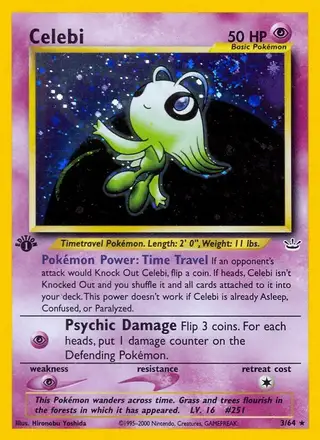 Celebi #3 Neo Revelation PSA 10