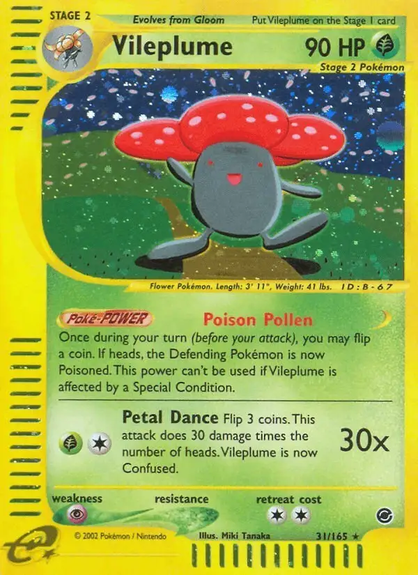 Vileplume #31 Expedition Base Set PSA 10