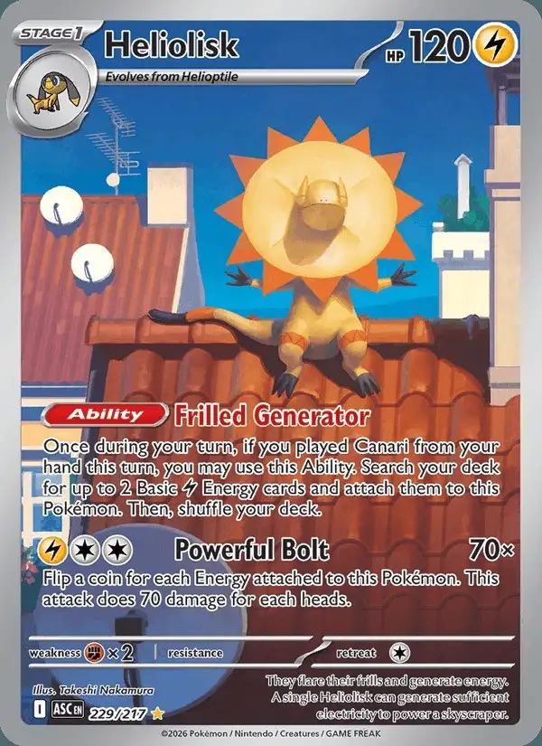 Heliolisk #229 Ascended Heroes PSA 10