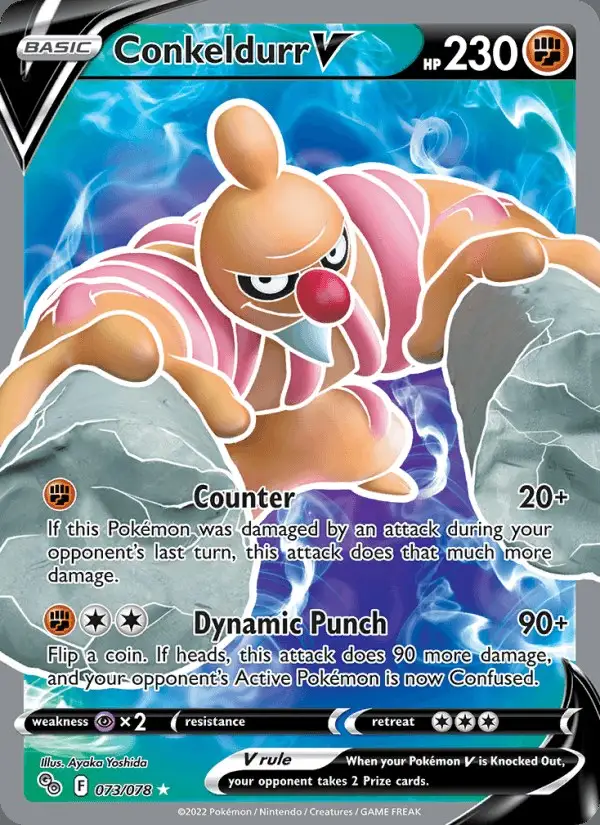 Conkeldurr V #073 Pokémon GO PSA 10