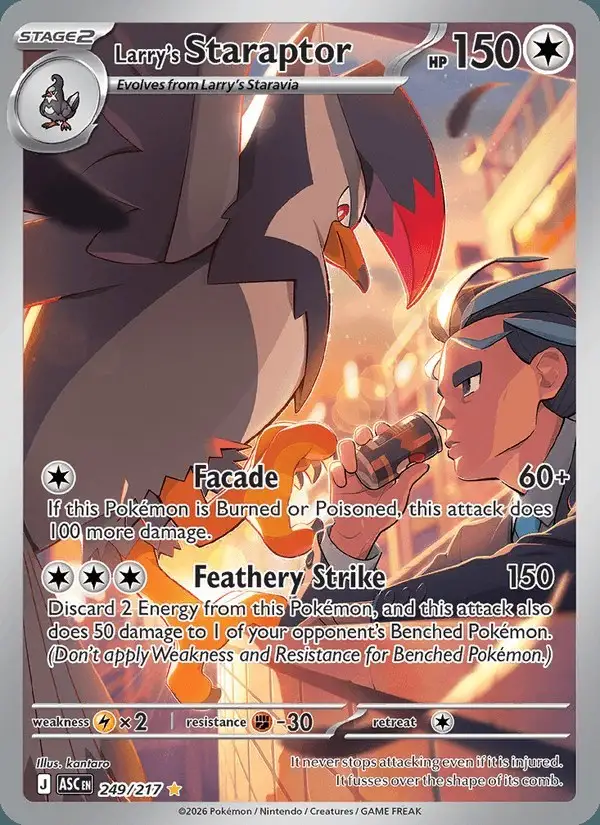 Larry's Staraptor #249 Ascended Heroes PSA 10