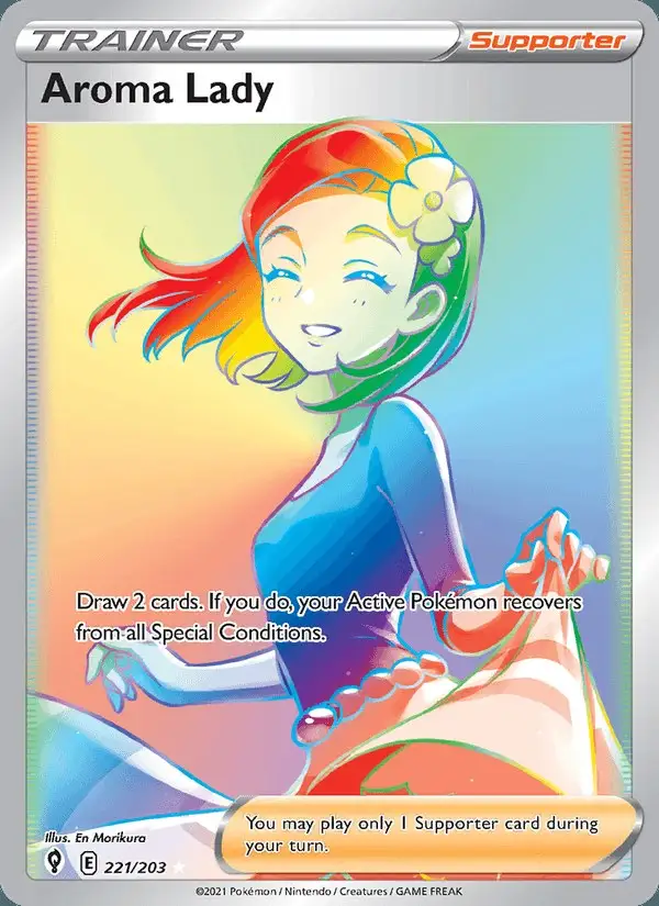 Aroma Lady #221 Evolving Skies PSA 10