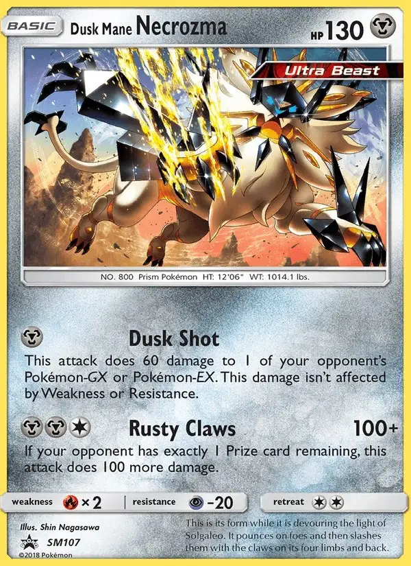 Dusk Mane Necrozma #SM107 SM Black Star Promos PSA 10