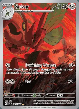 Scizor #205 Obsidian Flames PSA 10