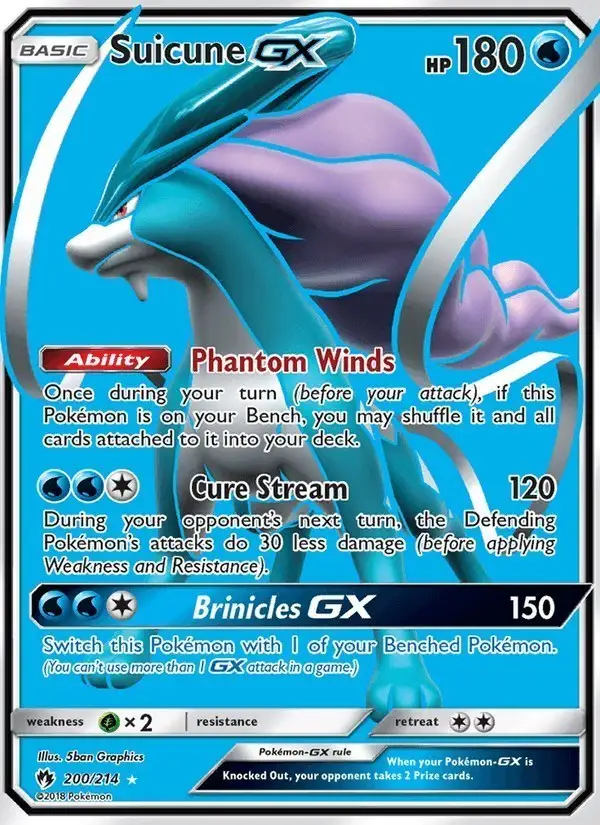 Suicune GX #200 Lost Thunder PSA 10