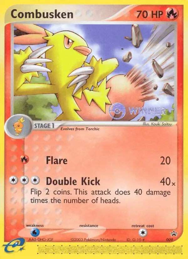 Combusken #9 Nintendo Black Star Promos PSA 10