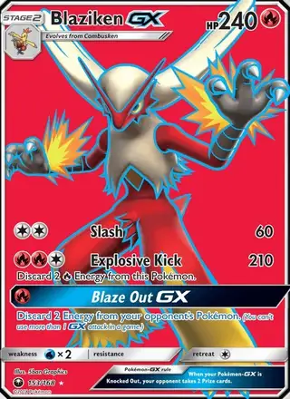 Blaziken GX #153 Celestial Storm PSA 10