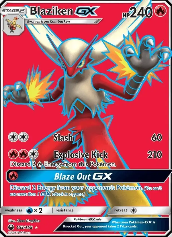 Blaziken GX #153 Celestial Storm PSA 10