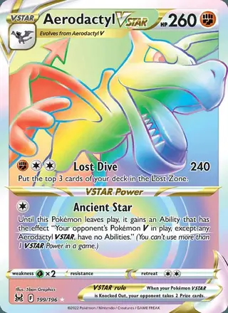 Aerodactyl VSTAR #199 Lost Origin PSA 10