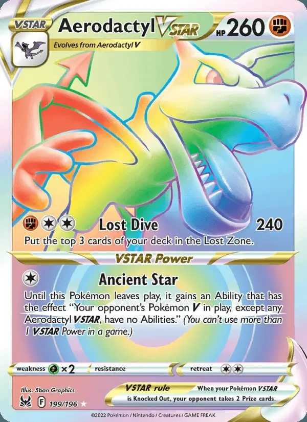 Aerodactyl VSTAR #199 Lost Origin PSA 10