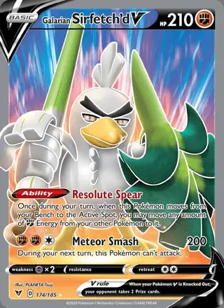 Galarian Sirfetch'd V #174 Vivid Voltage PSA 10