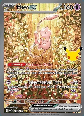 Mew ex #152 30th Celebration PSA 10