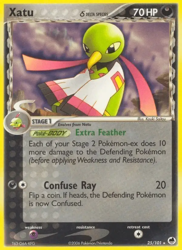 Xatu δ #25 Dragon Frontiers PSA 10