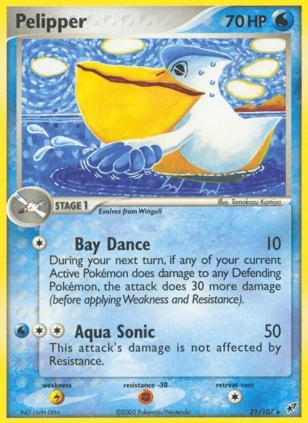 Pelipper #21 Deoxys PSA 10