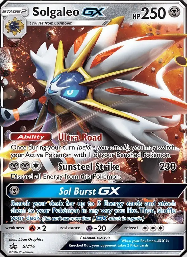 Solgaleo GX #SM16 SM Black Star Promos PSA 10
