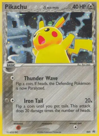 Pikachu δ #35 Nintendo Black Star Promos PSA 10