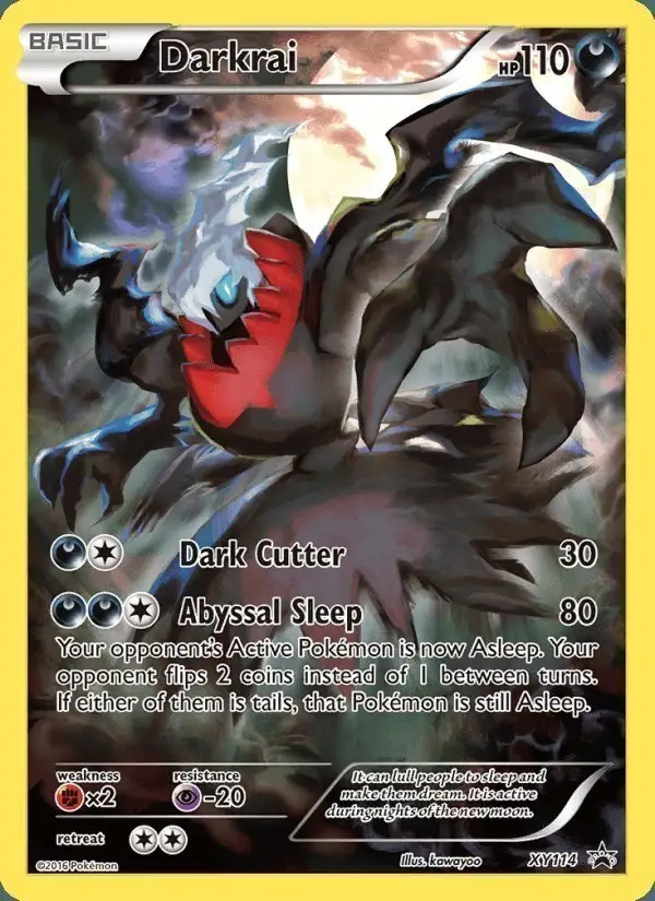 Darkrai #XY114 XY Black Star Promos PSA 10