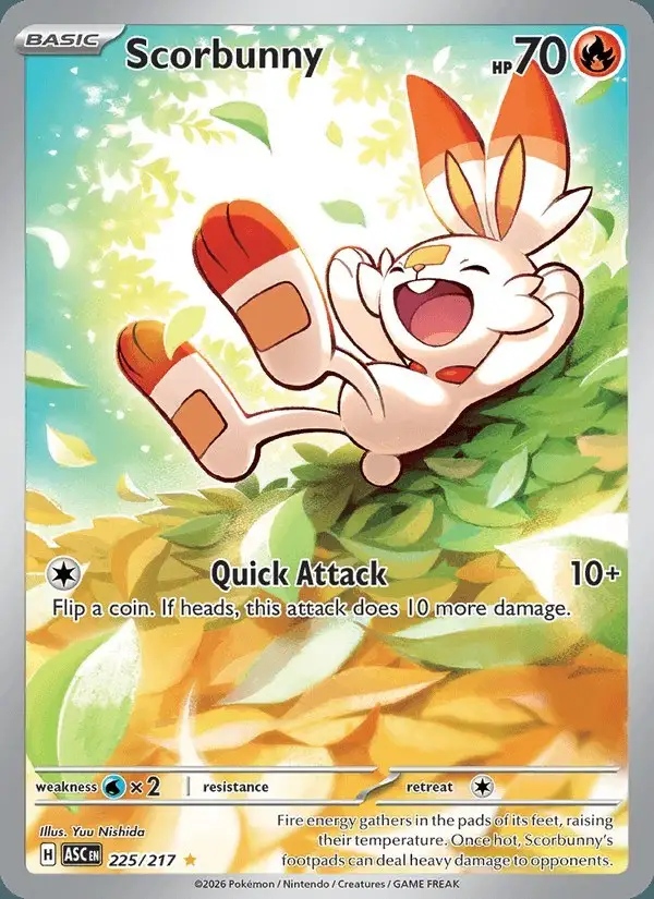 Scorbunny #225 Ascended Heroes PSA 10