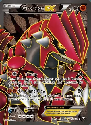 Groudon-EX #106 Dark Explorers PSA 10