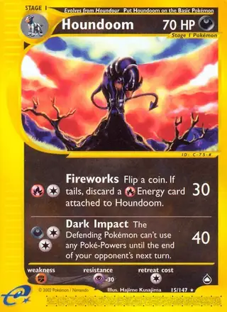 Houndoom #15 Aquapolis PSA 10