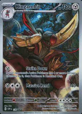 Kingambit #130 SVP EN-SV Black Star Promo PSA 10