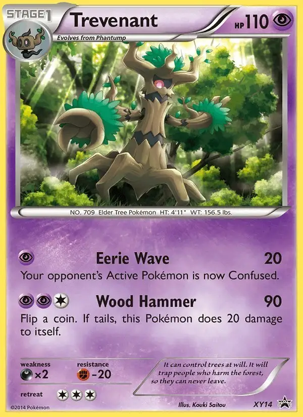 Trevenant #XY14 XY Black Star Promos PSA 10