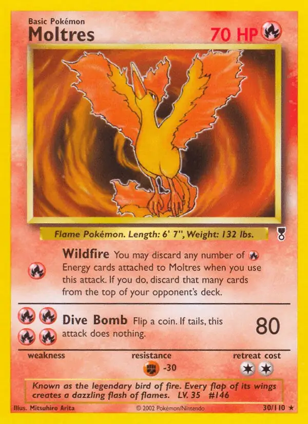 Moltres #30 Legendary Collection PSA 10