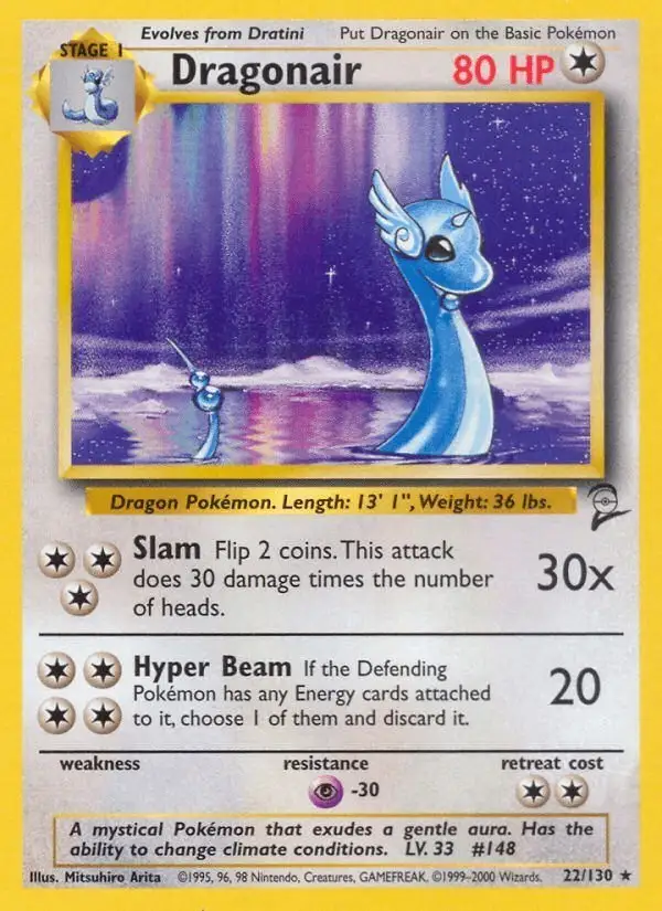 Dragonair #22 Base Set 2 PSA 10