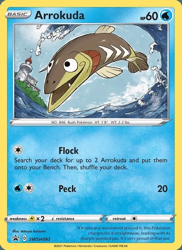 Arrokuda #SWSH093 SWSH Black Star Promos PSA 10