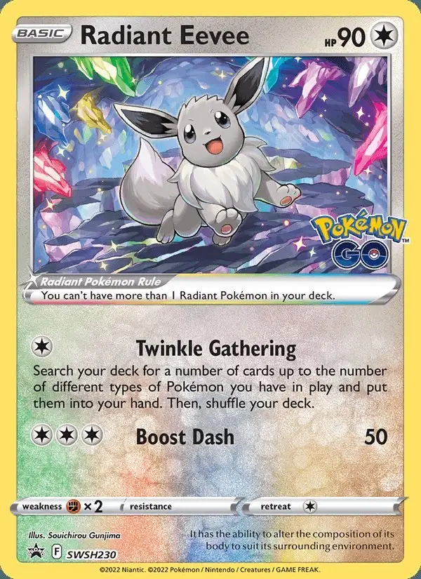 Radiant Eevee #SWSH230 SWSH Black Star Promos PSA 10