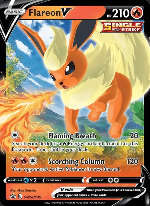 Flareon V #SWSH149 SWSH Black Star Promos PSA 10