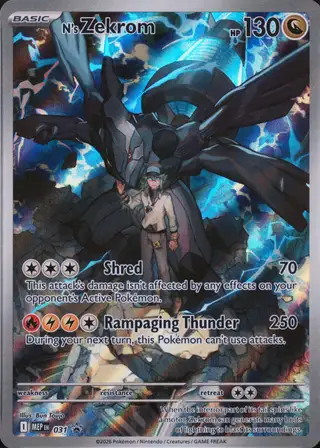N's Zekrom #031 Mep EN-Me Black Star Promo PSA 10